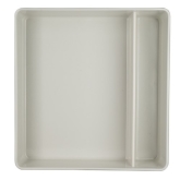 Steelite, Bento Box, Square, 2 Compartment, Melamine, Creations, Light Grey/White