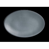 Steelite, Oval Platter, 13 1/2" x 9", Denali, Matte Gray