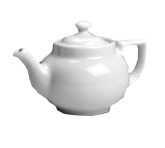 Hall China, Teapot, Boston, White, w/ Lid, 16 oz
