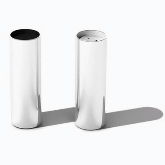 Service Ideas Inc. Steelforme Salt & Pepper Shakers Set, 1 1/4" dia. x 3 1/2" H