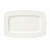 Syracuse, Rectangle Plate, 10" x 7", Slenda, White Royal Rideau