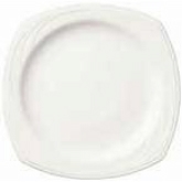 Syracuse, Square Plate, 10 1/2", Elan, White Royal Rideau