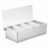 TableCraft Condiment Holder, 4 Compartment Holder