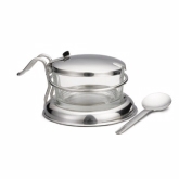 TableCraft Condiment Jar Set, 6 oz Glass