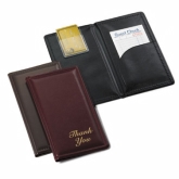 TableCraft Check Presentation Holder, Black w/Gold Imprinted Thank You