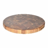 TableCraft, Round Acacia Display Board / Chopping Block, 16" dia., End Grain