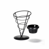 TableCraft Vertigo Collection Appetizer Cone w/ Ramekin, 5" x 7"
