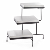 TableCraft, 3-Tiered Stand, Black, Steel, w/3 Half Size Cooling Plates