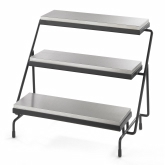 TableCraft, 3-Tiered Stand, Black, Steel, w/3 Half Long Size Cooling Plates