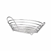 TableCraft, Oval Serving Basket, Chrome Plated, 13 7/8" x 10 3/4"