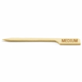 TableCraft, Meat Marker Picks, Bamboo, Medium, 3 1/2"