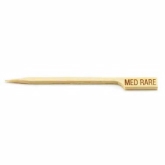 TableCraft, Meat Marker Picks, Bamboo, Medium Rare, 3 1/2"