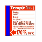 Taylor, TempRite Dishwasher Rinse Labels, Temp Range 170 F