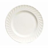 Tuxton, Plate, Meridian, Eggshell, Embossed, 10 1/2" dia.