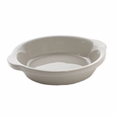 Tuxton Au Gratin Dish, 20 oz Round, Eggshell