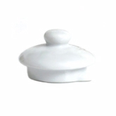 Tuxton Teapot Lid, 2 1/2", White