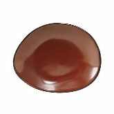Tuxton, Ellipse Plate, 8 3/8" x 6 7/8", Red Rock, Artisan, Ceramic