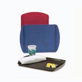 Vollrath Traex Fast Food Tray, Rectangular, 12" x 17", Plastic, Black