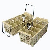 Vollrath, Rack Master Flatware Basket, w/Handles, 16 7/8" x 8 1/8" x 5 7/8", Beige