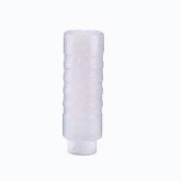 Vollrath Flowcut Squeeze Dispenser, 24 oz, White Top, Clear