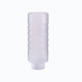 Vollrath Flowcut Squeeze Dispenser, 32 oz, White Top, Clear