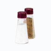 Vollrath Dripcut Salt and Pepper Shaker, 3 oz, Polycarbonate Jar, Plastic Flat Top, Red Top