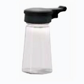 Vollrath Dripcut Salt and Pepper Shaker, 2 oz, Polycarbonate Jar w/Black Plastic Top