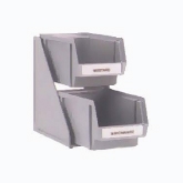 Vollrath Condiment Self-Serve System Set, 2-Tier, Two 8" Bins and Clips, Black
