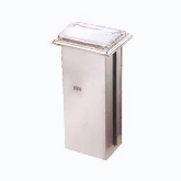 Vollrath Napkin Dispenser, In-Counter, 9 1/2" L x 19 1/2" H, Horizontal Slot, Chrome Faceplate