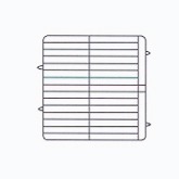 Vollrath Plate Crate Dishwasher Rack, 7 5/8" x 8" dia., 4 Extenders w/Wire Dividers, Gray