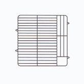 Vollrath Plate Crate Dishwasher Rack, 6" x 7" dia., 3 Extenders w/Wire Dividers, Gray