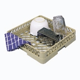 Vollrath Rack-Master Dishwasher Stock Rack, w/2 Open Extenders, Beige