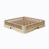 Vollrath Rack-Master Dishwasher Stock Rack, Glass/Stem w/Tilt Bar, 25 Comp., Beige