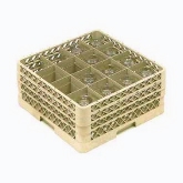Vollrath Rack-Master Dishwasher Stock Rack, Glass/Stem, 16 Comp., w/3 Extenders, Handles, Beige