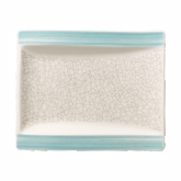 Villeroy & Boch, Rectangular Plate, 7" x 6", Amarah, Aquamarine