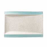 Villeroy & Boch, Rectangular Gourmet Plate, 14 1/2" x 10", Amarah, Aquamarine