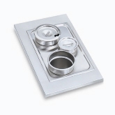 Vollrath Adaptor Plate, w/One 4 7/8" and Two 6 3/8" Inset Holes