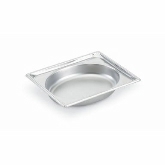 Vollrath, Super Pan, Super Shape Half Oval Pan, 2.2 qt, 10 1/4" L x 12 13/16" W x 2 1/2" D, S/S