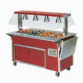 Vollrath Customer Side Tray Slide - V-Rib ADA Signature Server Classic - 46", 12" Overall Width