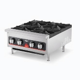 Vollrath Hot Plate, Countertop, Natural Gas, 24" x 27" x 10", (4) Burners, Cast Iron Grates