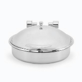 Vollrath Intrigue Induction Chafer, 6 qt, Large, Round, S/S Trim w/S/S Food Pan