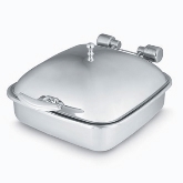 Vollrath Intrigue Induction Square Chafer, 6 qt, w/S/S Food Pan, Removable Cover