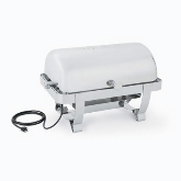 Vollrath Orion Retractable Full Size Roll Top Chafer, 9 qt, Mirror-Finish S/S, Cover