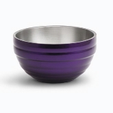 Vollrath, Allergen Safe Double Wall Insulated Colored Bowl, Passion Purple, S/S, .75 qt