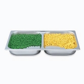 Vollrath, Divided Food Pan, S/S, 20 3/4" x 12 3/4" x 2 1/2"