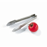 Vollrath Utility Tong, One-Piece, 9 1/2" , Plain S/S, 20 Ga., Springless Design, Ergonomic Handle