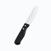 Vollrath Steak Knife, Jumbo, Round Tip, Plastic Handle, Hollow Ground, 4 7/8" Blade Length