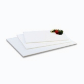 Vollrath Cutting Board, White, 12" x 18" x 1/2"