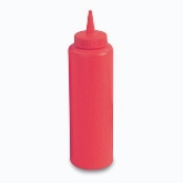 Vollrath Squeeze Bottle, 12 oz, Red Plastic