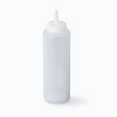 Vollrath Squeeze Bottle, 12 oz, Clear Plastic